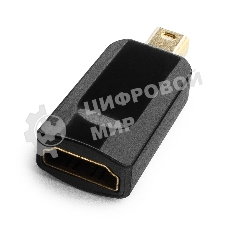 Переходник miniDisplayPort - HDMI, Cablexpert A-mDPM-HDMIF-01, 20M/19F, черный, пакет