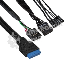 Компьютерный корпус Minitower ExeGate EX291146RUS BAA-105U2-01-AAA400 (mATX, БП AAA400 с вент. 8см, 2*USB+2*USB 3.0, аудио, черный)