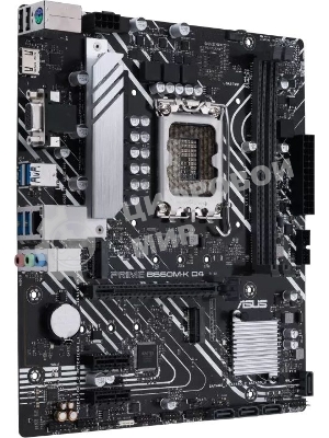 Материнская плата ASUS PRIME B660M-K D4, Socket LGA 1700, Intel B660, 2xDDR4, 4xSATA, 2xM.2, 1xPCIe 4.0 x16, 2xPCIe x1, 1xHDMI, 1xVGA, 1x 1Gb LAN, 4xUSB-A 3.2 Gen 1, 2xUSB-A 2.0, 3x3.5 мм, 7.1, mATX