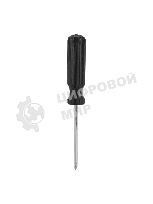 Отвертка Sparta ph1х75мм углеродистая сталь черная пластиковая рукоятка