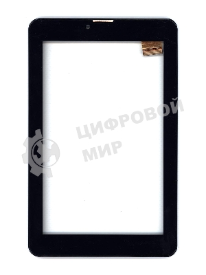Сенсорное стекло (тачскрин) для Irbis TZ742, черное с рамкой