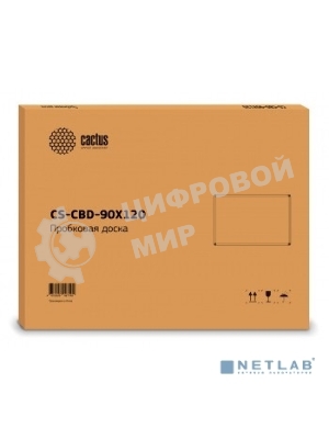Демонстрационная доска Cactus CS-CBD-90X120 пробковая 90x120см, алюминиевая рама