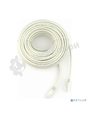Патч-корд UTP Cablexpert PP6U-20M cat.6, 20 м, литой, многожильный, серый