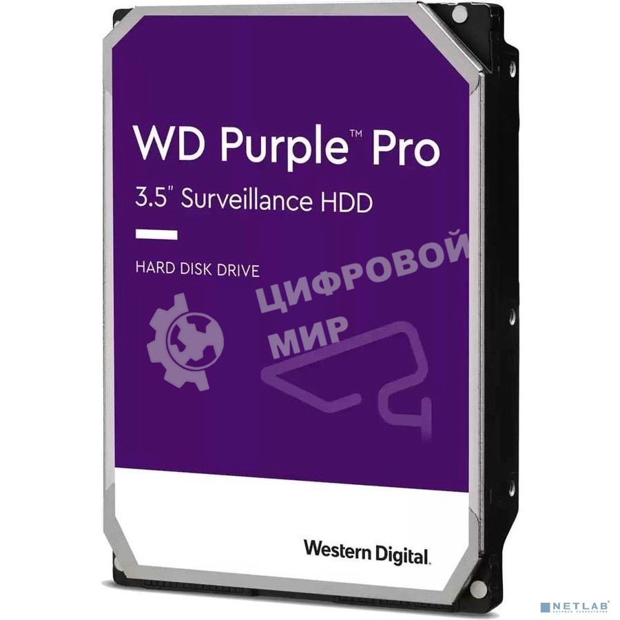 Жесткий диск WD Original SATA-III 10Tb WD101PURP Video Purple Pro (7200rpm) 256Mb 3.5