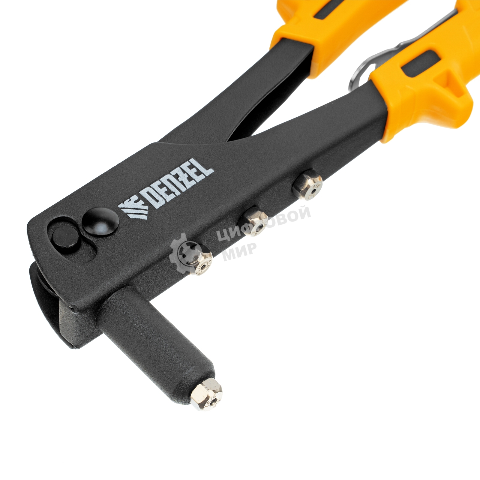 Заклепочник ручной Denzel 255 мм, заклепки 2,4-3,2-4,0-4,8 мм