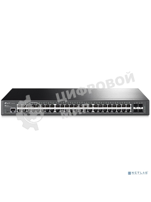 Коммутатор Jetstream 48-port gigabit L2+ managed switch with 4-gigabit uplink ports, 48 10/100/1000Mbps RJ-45 port, 4 1000Mbps SFP slots