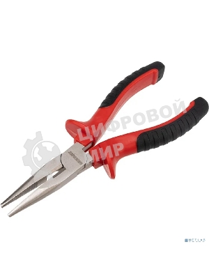 Тонкогубцы Rexant 160 мм никелированные, двухкомпонентные рукоятки