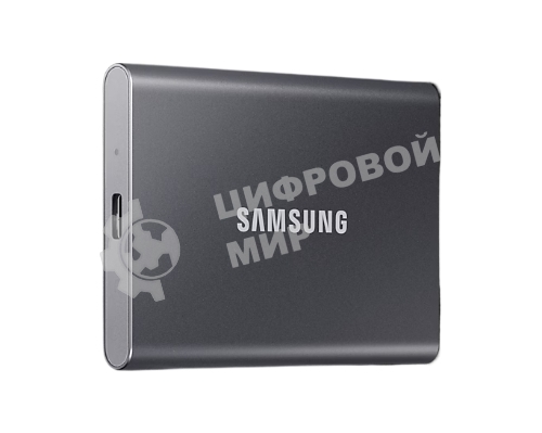 Внешний SSD Samsung T7, 2TB, USB 3.2 Gen 2 Type-C, R/W 1050/1000, титан