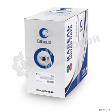 Кабель витая пара Cabeus UTP-4P-Cat.5e-SOLID-GY-LIGHT UTP (U/UTP), категория 5e, 4 пары 0,47мм (24 AWG), PVC нг(А)-LS, серый (305 м)