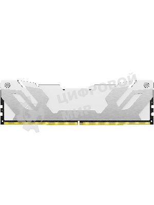 Оперативная память Kingston Fury Renegade, DDR5, 32Gb (1x32Gb), 6400MHz, CL32, DIMM, радиатор, белый
