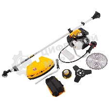 Триммер бензиновый Denzel DGT-430, 43см3, 2,5 л.с., неразъемная штанга, состоит из 2 частей