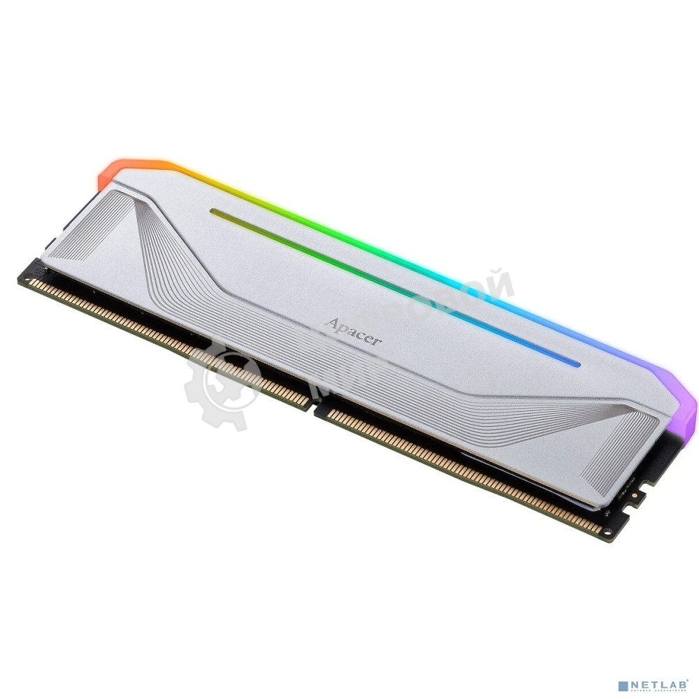 Оперативная память Apacer Nox, DDR5, 16Gb (1x16 Gb), 6000 MHz, CL38, DIMM, радиатор, RGb, белый