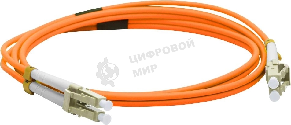 Патч-корд LANMASTER LAN-2LC-2LC/OM3-2.0 2x50/125 OM3 LC дуплекс-LC дуплекс 2м LSZH оранжевый