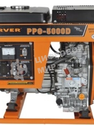 Электрогенератор бензиновый Carver PPG-5000DE, 3.6 кВт, 101 дБ, 75 кг