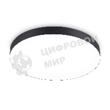 Потолочный светодиодный светильник Ambrella light FV5538 BK черный LED 90W 4200K D600*58 (Без ПДУ)
