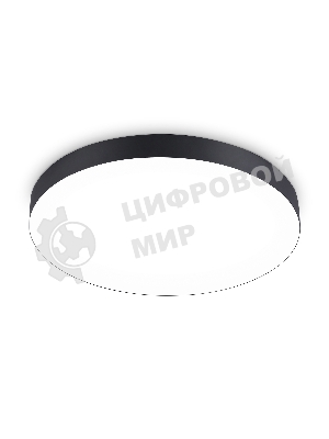Потолочный светодиодный светильник Ambrella light FV5538 BK черный LED 90W 4200K D600*58 (Без ПДУ)