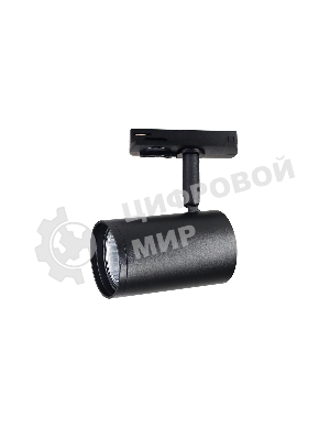Трековый однофазный светильник со сменной лампой Ambrella light GL5129  BK черный GU10 max 12W