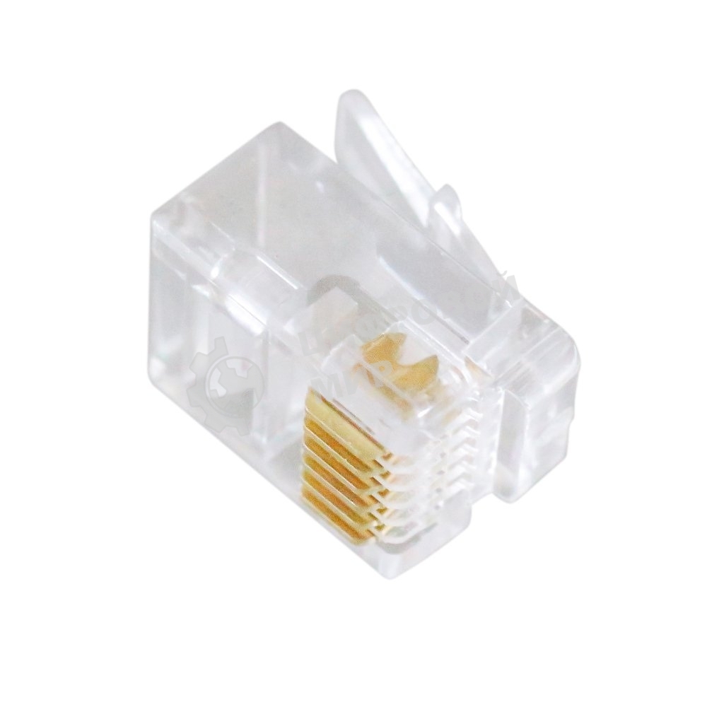 Вилка телефонная Cablexpert MP-6p6c, контакты 3m