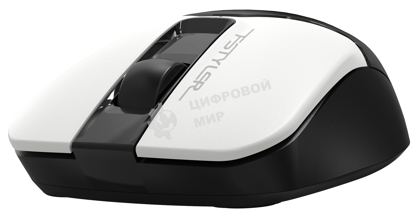 Мышь беспроводная A4Tech Fstyler FB12 белый/черный, 1200 dpi, радиоканал, Bluetooth, USB, кнопки - 3