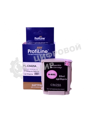 Картридж струйный ProfiLine PL-C9429A (№85) для принтеров HP DesignJet 30/90/130 с чернилами Light Magenta
