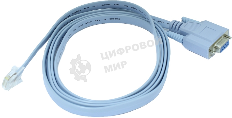 Консольный кабель OSNOVO 1 x Rj45, 1 x DB9 (female), 1,2м