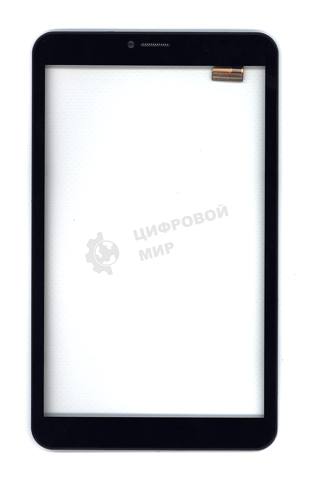 Сенсорное стекло (тачскрин) для Irbis TZ855, черное с рамкой