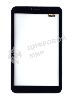 Сенсорное стекло (тачскрин) для Irbis TZ855, черное с рамкой