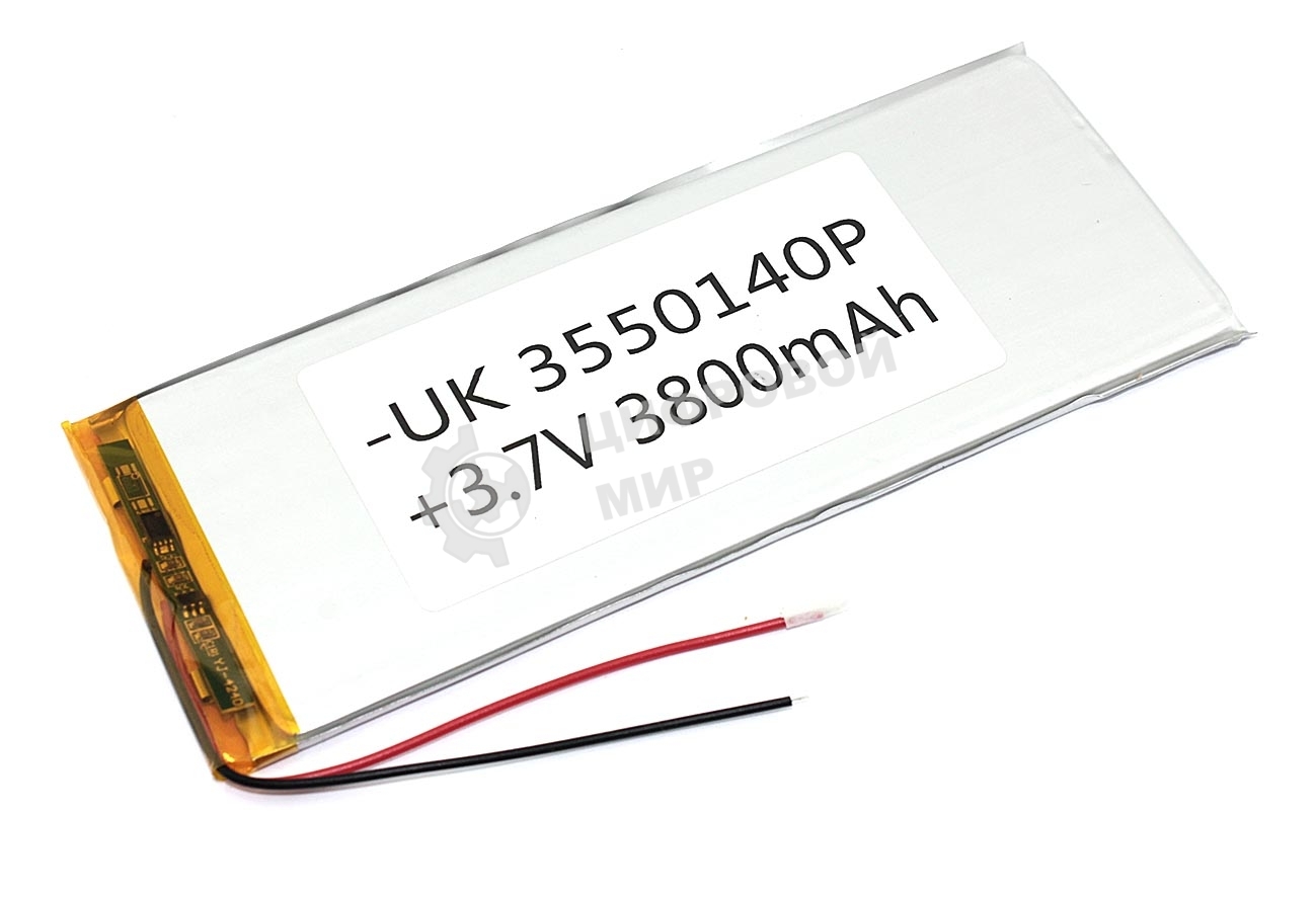 Аккумулятор Li-Pol (батарея) 3.5x50x140мм 2pin 3.7V/3800mAh
