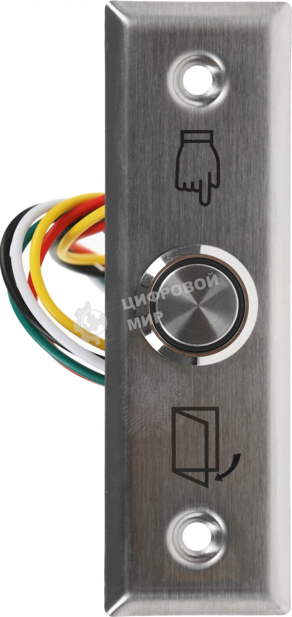 Кнопка выхода Tantos TDE-02 Light серебристый