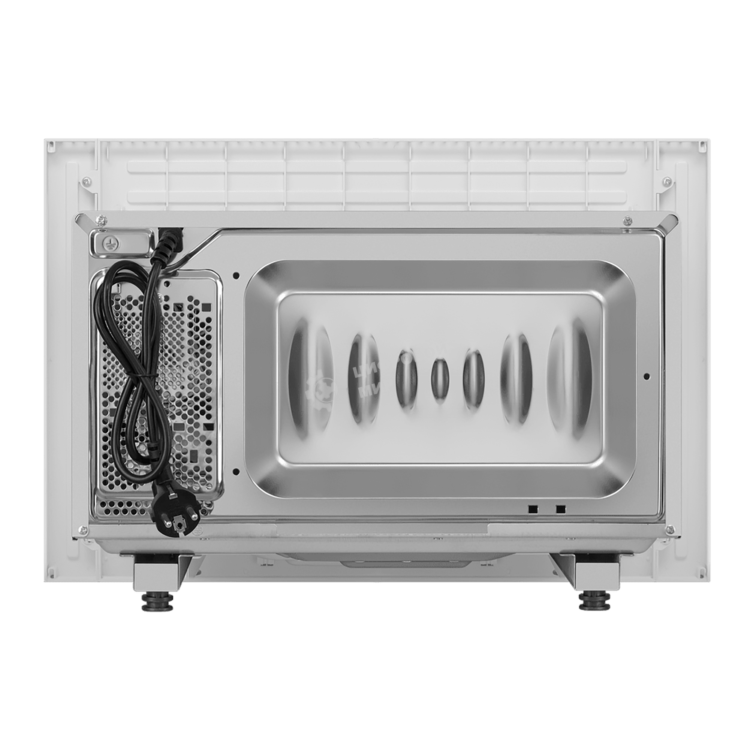 Микроволновая печь встраиваемая Maunfeld JBMO820GW01 белый, 20 л, 1080 Вт, переключатели - сенсор/поворотный механизм