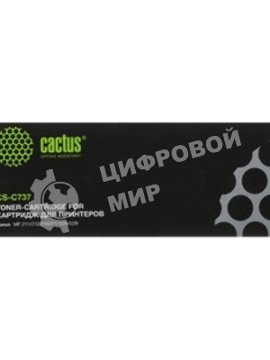 Картридж лазерный Cactus CS-C737 черный (2400 стр.) для Canon MF210/211/212/216/217/220