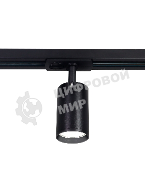 Трековый однофазный светильник со сменной лампой Ambrella light GL5129  BK черный GU10 max 12W