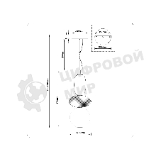 Подвесной светодиодный светильник Ambrella light LH11008 BK/FR черный/белый матовый 24W 3000K D220*570