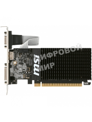 Видеокарта MSI PCI-E GT 710 2GD3H LP nVidia GeForce GT 710 2048Mb 64bit DDR3 954/1600 DVIx1/HDMIx1/CRTx1/HDCP Ret low profile