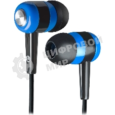 Наушники Defender Basic-616 черный/синий кабель 1,1 м