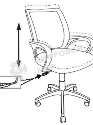 Кресло Бюрократ CH-W695NLT TW-06A TW-13A розовый, сетка/ткань, 120 кг, механизм качания