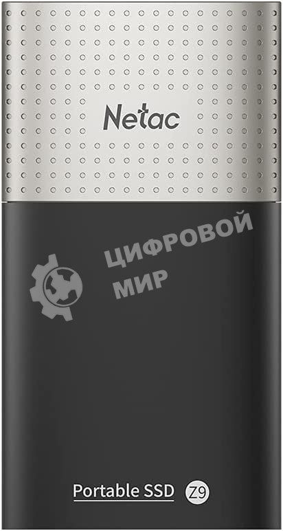 Внешний SSD Netac Z9, 250 Gb, USB 3.2 Gen 2 Type-C, R/W 550/480, черный