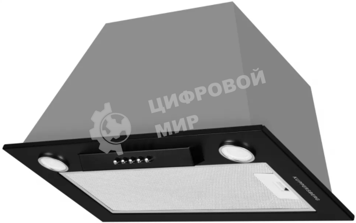 Вытяжка встраиваемая Kuppersberg Inlinea 52 BX черный/серебристый, 52 см, 1300 куб. м/ч, 41 дБ