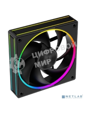 Вентилятор для корпуса ID-Cooling AF-127-ARGb-K черный, 120 мм, 2000 об/мин, 29.9 дБ, 4 pin