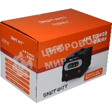 Напольный стабилизатор напряжения SMARTWATT AVR TOWER 1000RF (140W - 260W, 1000VA, 1 кВт, 50-60 Гц, розеток - 1, LED-дис