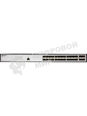 Коммутатор ORIGO Managed L3 Switch 24x1000Base-X SFP, 4x10Gbase-X SFP+, RJ45 Console, 19