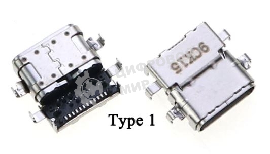 Разъем USB TYPE-C для ноутбука Lenovo ThinkPad E480 E485 E580 E585 R480 E590 VER-1 (9CK15)