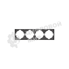 Рамка Kranz STRONG 4-постовая графит