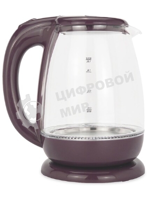 Электрочайник BEON BN-3046 бордовый, 1.8 л, 2200 Вт, скрытый нагревательный элемент
