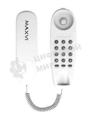 Телефон проводной Maxvi CS-01 белый