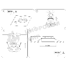 Светильник Ambrella light TN52231 BK черный IP20 GX53 D110*44