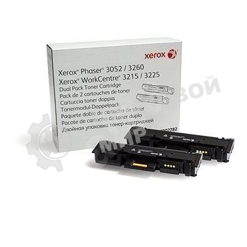 Картридж лазерный Xerox 106R02782 черный, 6000 стр. (упаковка 2шт х 3000 стр.), для Phaser 3052/3260/WC 3215/25 (channels)