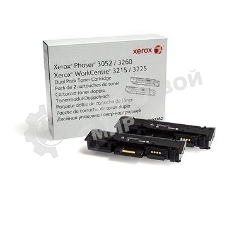 Картридж лазерный Xerox 106R02782 черный, 6000 стр. (упаковка 2шт х 3000 стр.), для Phaser 3052/3260/WC 3215/25 (channels)