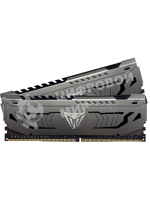 Оперативная память Patriot Viper Steel, DDR4, 8GB (2x4GB), 3200MHz, CL16, DIMM, с радиатором, черный