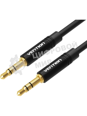 Кабель Vention аудио Jack 3,5 мм M/Jack 3,5 мм M - 0.5м черный